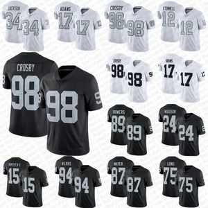 8 Josh Jacobs Davante Adams Maxx Crosby Football Jersey Jimmy Garoppolo Hunter Renfrow Bo Jackson Michael Mayer Charles Woodson Aidan O'Connell Jakobi Meyers