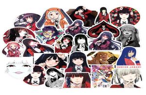 50pcllot japońskie anime kakegurui naklejki wodoodporne graffiti do laptopa deskorolka gitara motocykl5895306