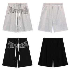 24SS Trendy Brand Purple Micro Label Letter Casual Shorts för män och kvinnor High Street Sports Elastic Capris