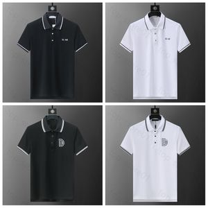 5A 2024 Mens Camisas de pólo de camisa de pólo para homens para homem foco de foco de foco de bordado de cobra abelhas imprimindo roupas de roupas camiseta preta branca masculina 001