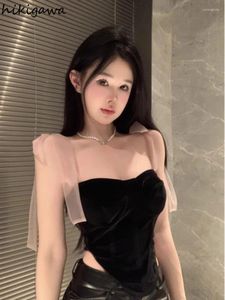 Frauen Tanks Crop Tops Frauen Kleidung Verband Tunika ärmellose Sommerweste 2024 Ropa Mujer Y2K Mode unregelmäßige sexy koreanische Camis