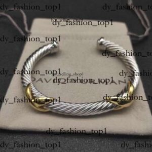 DY -Designer Hochwertiger Modemarke Luxus -Trend David Yurma Brakeletts Schmuckarmband Einfach und elegant beliebte beliebte gewebte Twisted Ring David Bracelet 425