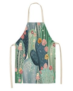 Cotton Hemp Creative Plant Cactus Apron WQ006701234569467245