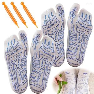 Women Socks Foot Massage Acupoint Acupressure Reflexology Breathable Comfortable Feet Ache Relief Remedy For Men