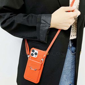 Tasarımcı Crossbody Women Telefon Kılıfı İPhone 15 14 13 12 11 Pro Max, Cüzdan Kılıfı Kart Yuvaları Klasik Deri Şok geçirmez Ultra İnce Telefon Kapağı