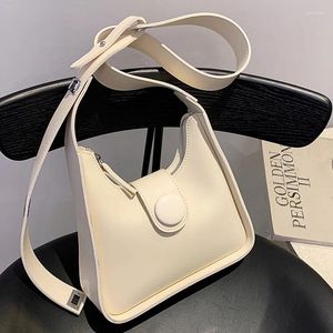 Omuz çantaları kova tasarımı pu deri küçük crossbody kadınlar basit kadın çanta ve cüzdanlar seyahat messenger çantası