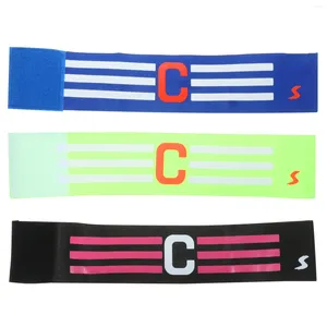 Handledsstöd 3 datorer fotboll match kapten armband emblem fotboll tecknet nylonband praktiska armband