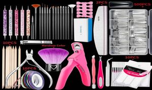 Fashion Whole Nail Art Kits Manicure Set Tools Cuticle Nippers Clippers for Beauty Salon False Armors4920018