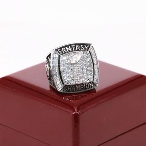 Fabrik Großhandelspreis 2018 Fantasy Football Champion Ring USA Größe 7 bis 15 mit Holzschachtel Drop Versand 2823