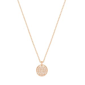 Pescoço para mulher jóias swarovskis combinando ouro rosa colar pequeno colar feminino swarovski elemento de cristal clavícula fêmea fêmea fêmea fêmea fêmea feminina