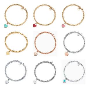 Marca de moda pêssego pulseira de pulseira feminina charme pulseira de luxo pulseira pulseira pulseira de alta qualidade de alta qualidade prata rosa ouro pulseira de trítrone