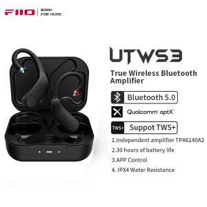 Słuchawki Fiio UTWS3 Bluetooth v5.0 Aptx/TWS + EARBUDS HOK MMCX/0,78 mm złącze z obsługą mikrofonu/30 godzin odtwarzania i kontroli aplikacji