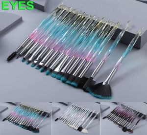 Ben spazzole per il trucco impostano cristallo diamante 15pcs spazzola cosmetica per ombre dell'occhio per ombre da bastone con eyeliner eyelash labbro per le labbra per labbra 7192484