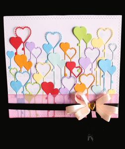 Balloon Tree Cuties METAL SCENCIL Scrapbook Paper Card Album Expossing Crafts9716009