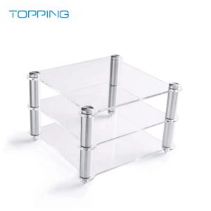 Amplificatori Topping Rack acrilico per decodificatore D30 A30 HIFI Amplificatore Amplificatore Attrezzatura trasparente Attrezzatura trasparente Twolayer rack Topping Special Shelf