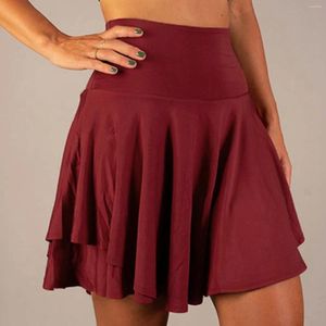 SAIRS FILHAS MULHERES FILHA E MODA VERSTÁVEL HalfSkirt Cantura High Sports Sports Dresses curtos vestidos casuais vestidos de coquetel