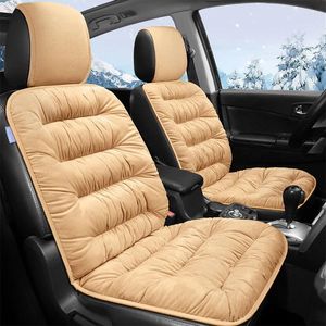 Car Seat Covers Universal For Seats Cushion Backrest Auto Warm Winter Thicken Soft Plush Front Pad Automobile Chair Mats