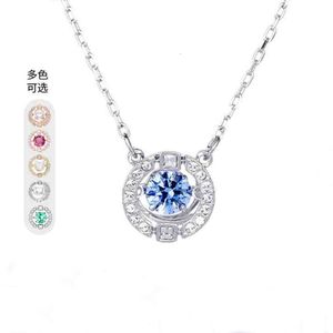 neckless for woman Swarovskis Jewelry Matching Heart Necklace Female Swarovski Element Crystal Flexible Clavicle Chain Female