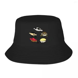 Berets KND Kids nebenan Eimer Hüte Panama für Bob Outdoor Fisherman Summer Beach Fischerei Unisex Caps