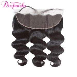 Body Wave 13x4 Lace Frontal Human Hair Brazilian HD Front Only 4x4 Transparent Closures Pre Plucked Remy 240419