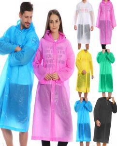 Unisex moda eva kobiety gęstwy płaszcz przeciwdeszczowy Wodoodporny płaszcz deszczowy Kobiety przezroczyste przezroczyste kemping wodoodporny garnitur deszczowy NEW29809938818