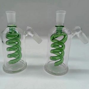 Glass Filter Ash Catchers 14mm 18mm Hookah Clear Bubbler Ashcatcher 45 Degree For Smoking Glass Water Bongs Oil Dab Rigs