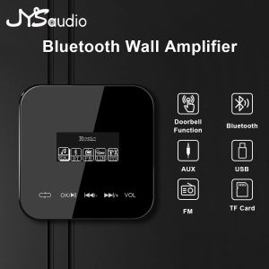 アンプ2*20W Bluetooth Wall Amplifier HDディスプレイタッチキーオーディオパネルファミリーホテルサラウンドステレオHIFIオーディオFM USB TF AUXキッチン