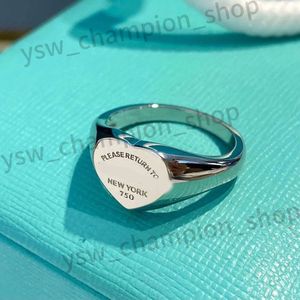 Pure Silver 정확한 기호 Tiffanyjewelry 반지 Tiffanyring Love Designer Women 남자 남성 링 최고 품질의 순수 18k Tiffanyjewelry Gold 518