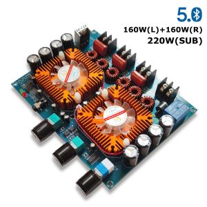 Amplifier Digital Power Amplifier Board Stereo 2.1 Channel TDA7498E 2x160W+220W AUX Bluetooth 5.0 Input