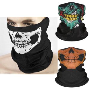 Czaszka mężczyźni maska ​​narciarska BALACLAVA CUPS Snowboard twarz Cover Motorcycle rower hełm hełm bandana szalik oddychający WITRPOOF