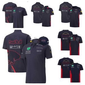 サイクル衣類F1フォーミュラワンレーシングポロシャツ夏の短袖Tシャツと同じギブギブアウェイハット番号1 11ロゴ