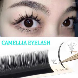 Ciglia finte camelia ciglia estensione moda morbido di visone easy ventole spike individual ciglia le ciglia russe Volume Premade Makeup