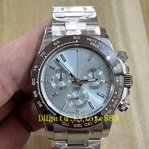 2024 Luxury Men's Watch 4130 Mechanical Automatic Movement 40mm 116505 Sapphire Waterproof Glow dial Silver strap