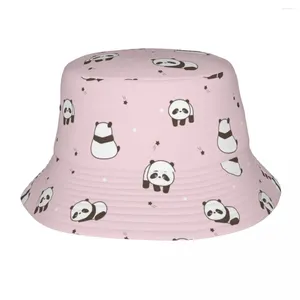 Берец подростка шляпа розовая милая мультипликационная панда