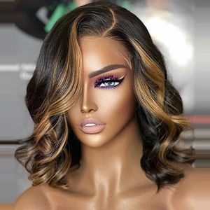 New Wig Womens Fashion Wig Brown Split Short Curly Hair Body Wig