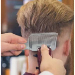 BARBER DASE COMBASSO Accessorio per parrucchiere per peli graduali Brush resistente al calore per tagli di capelli affusolati degli uomini