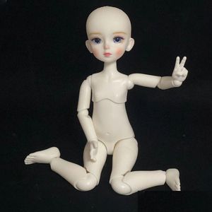 人形16 bjd人形メイク30cmの機械的関節ボディヘッドdiyキッズトイギフトホワイトスキン240304ドロップデリバリーおもちゃgi dh1hf
