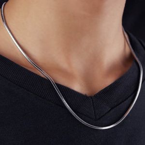 Kvinnor halsband för kvinnor rostfritt stål ormkedja halsband gåvor för kvinna tillbehör mode choker halsband hip hop smycken 278k