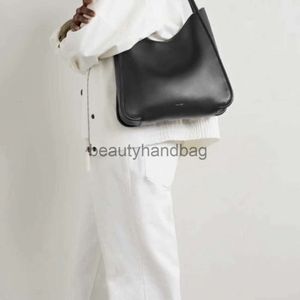 The Row Tr Park Rose Style Undermail Bag simétrico de bolsa de couro genuíno One One Ombro Fashion Fashion D4DL