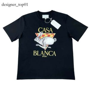 Männer Designer Shorts Black Yellow Graphic Tee Sommer Männer T-Shirt Casablanc Shirt Männer Designer T-Shirt Mode Druck Casa Casual T-Shirt 100%Baumwoll-T-Shirt 3712