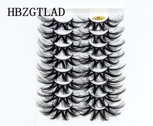 Nya 8 par 25mm 3D Mink Lashes Bulk Faux Dramatiska volym Lurar Wispy Natural Mink Lashes Pack Long Wholes False Eyelashes 013231963