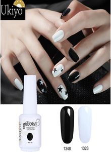 Ukiyo 15ml gel verniz preto branco cor vermelho prego gel esmalte de merda de unhas em gel semi -permanente unhas de laca varnishes9628623