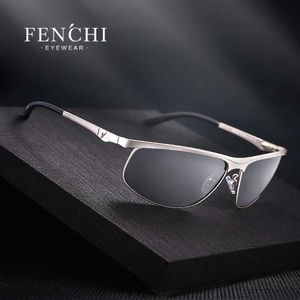 Fenchi 2020 varumärkesdesigner polariserade solglasögon män nya modeglasögon förare UV400 heta strålar solglasögonglasögon 233w