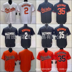 Koszulki baseballowe Jogging Clothing Jersey Orioles Fan Elite Edition 2# 35# Rutschman