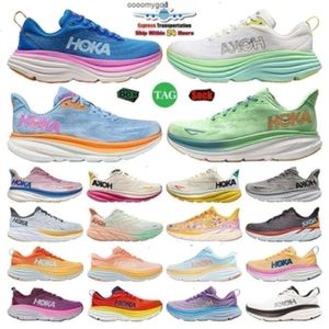 En Hokah Bondi 8 Running Hokahs Shoes Womens Platform Clifton 9 Women Blakc White Harbour Mens Women Runnners 36-45 2024