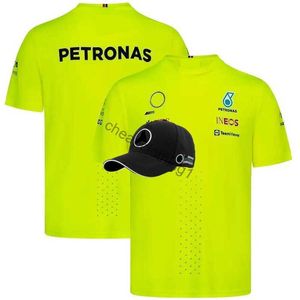 T-Shirts Erkek T-Shirts 2024 Büyük boy T-Shirt Petronas Formül 1 | Kısa Kollu 3d Baskılı Alonso Mecedes Aston Martin Şapka Beyaz veya Siyah Ver