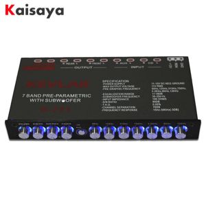 Усилитель 7 сегмент эквалайзер CAR Audio EQ Tuning Crossover усилитель Car Evalizer DC 12V D3008