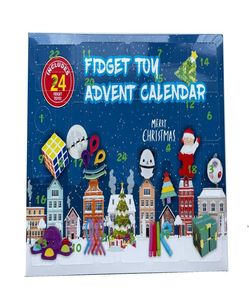 24 st/set Christmas Toys Xmas Countdown Calender Sensory Pack Christmas Blind Box Advent Calendar Christmas Box BWD9790 Sea Shipping7804948