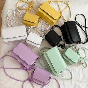 Cross Body Solid Color Bealws Bags Square Women Women Корейская версия маленькой сумочки модные приливные сумки