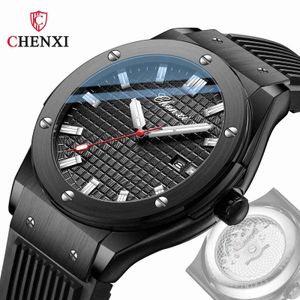 CHENXI/Dawn Sweeping seconds mens watch Tiktok live broadcast transparent movement calendar luminous waterproof mens watch